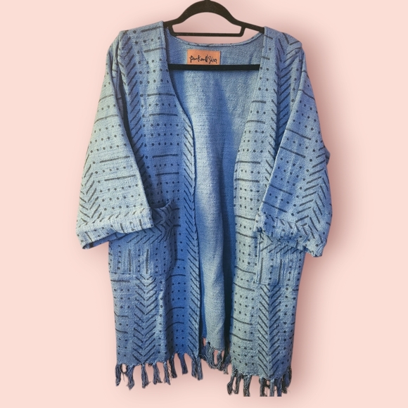 Pink & Silver Beautiful Bohemian Jacket - Retail $128 ✨️ Posh $55 - Picture 1 of 3